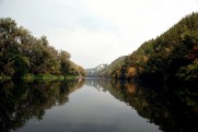 Река Северский Донец, устье реки Оскол в сентябре 2011 Изюм - Славяногорск - Изюм